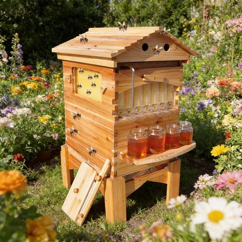 Wooden automatic beehive - automatic,